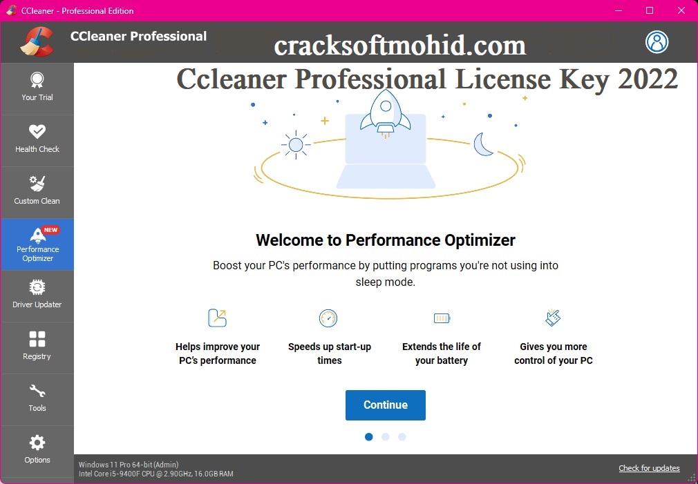 Ccleaner Professional License Key 2022